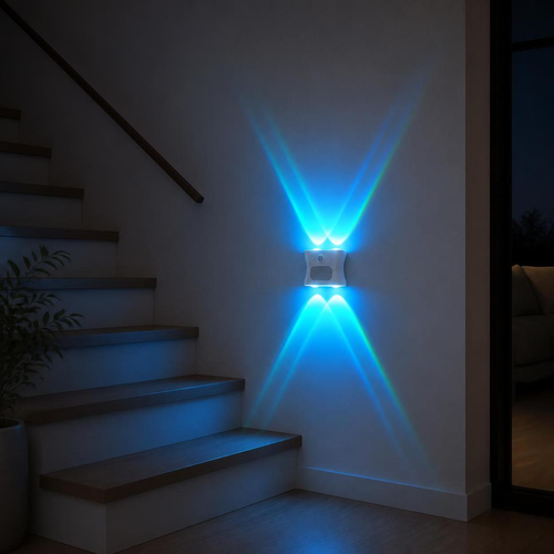 RGB Rechargeable Motion Sensor Night Light Magnetic LED Spotlight Gradient Atmosphere Lamp Wall Light for Closet Hallway