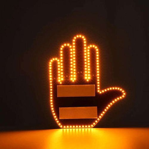 Middle Finger Brake Light – Funny Car Party Lamp