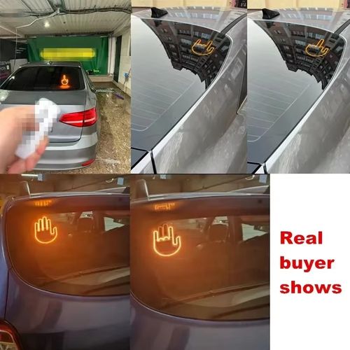 Middle Finger Brake Light – Funny Car Party Lamp