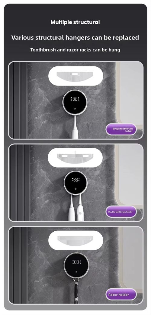 Wall Mounted Rechargeable UV Toothbrush Sterilizer