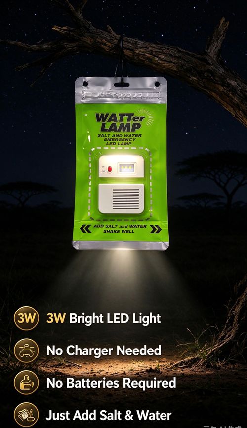 Work Hiking Waterproof Outdoor LED Tent Light Camping Lantern Salt and Water Salt Water Lamp