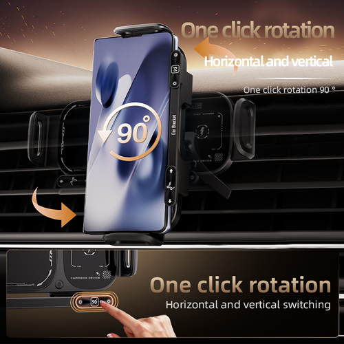 Electric Car Phone Holder with Wireless Charging