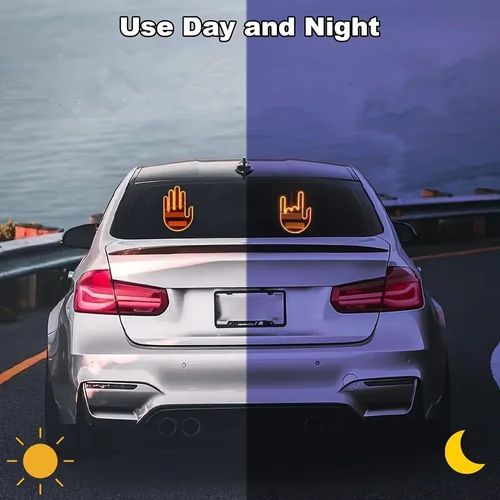 New RC Indicator Brake Car Lights Middle Finger Accessory Interior Party Decorative Lamp Comical Auto Driving Lights