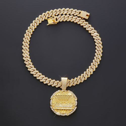 Gold Last Supper Pendant Necklace