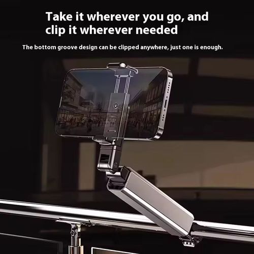 360° Rotatable Foldable Clamp Phone Holder