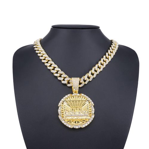 Gold Last Supper Pendant Necklace
