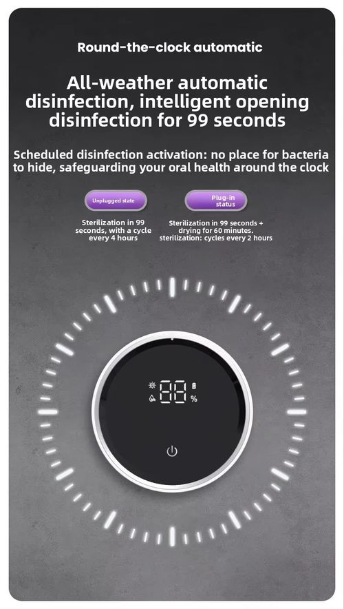 Wall Mounted Rechargeable UV Toothbrush Sterilizer