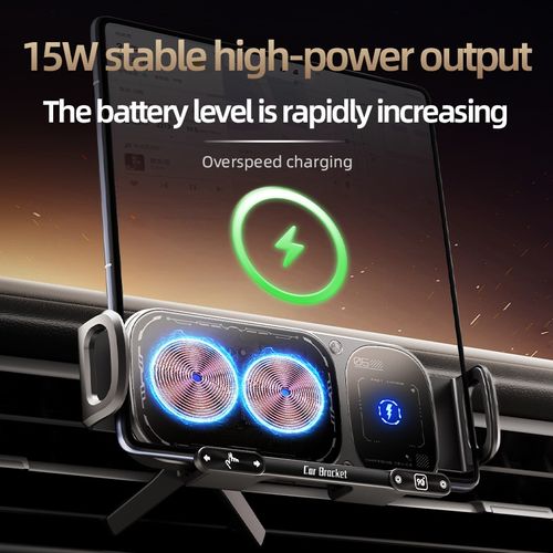 Electric Car Phone Holder with Wireless Charging