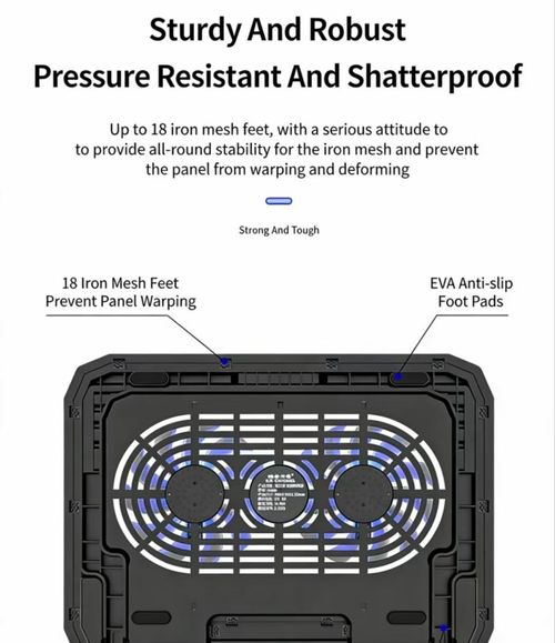 Cooler Ice Master N106 Laptop Cooler Dual Fan Metal Mesh Cooling Stand for Gaming Laptop