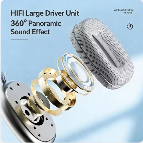 Over-ear headphones with heavy bass, wireless Bluetooth headphones