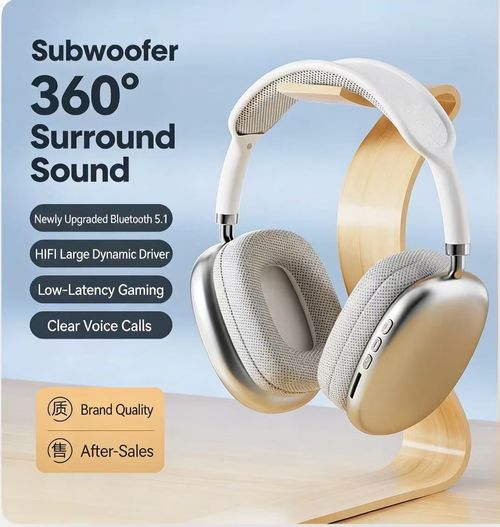 Over-ear headphones with heavy bass, wireless Bluetooth headphones