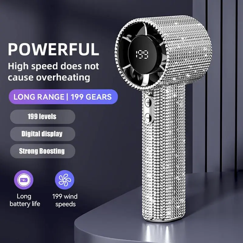 Saker Luxury Rechargeable Handheld Turbo Fan