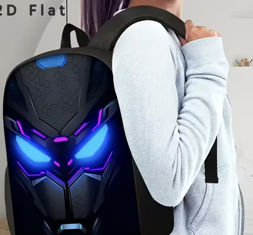 3pcs Cyberpunk Backpack Set