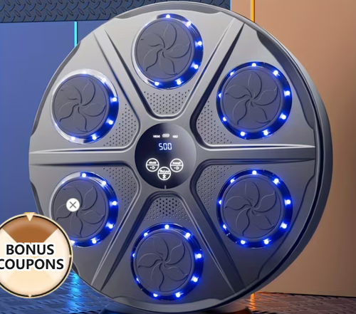 Six-position boxing target square color light Bluetooth music