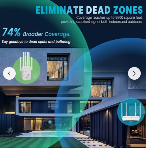 1200Mbps WiFi 6 signal booster