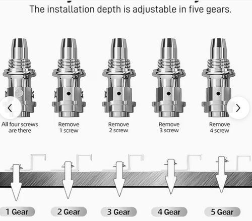 Green mini single gun + accessory bag + small toolbox +100 nails