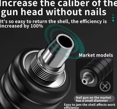 Green mini single gun + accessory bag + small toolbox +100 nails