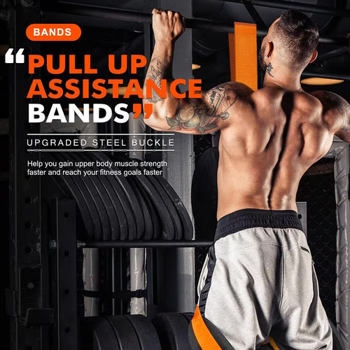 🔥Heavy-duty Pull Up Workout Band（Load capacity: 225 lbs）