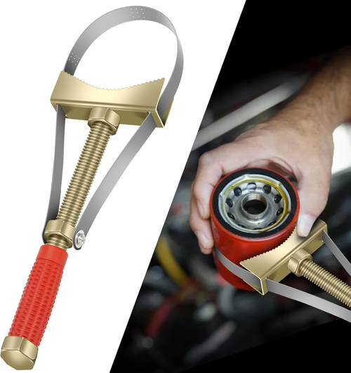 🔥 Discount 49% Off 🔥NEW Auto Car Diameter Adjustable Oil Filter Removal Strap Wrench Tool