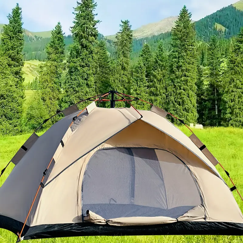 4-Person Outdoor Automatic Pop-Up Tent – Waterproof, UV-Resistant Shelter for Camping, Fishing & Beach Use