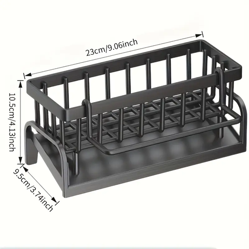 Space-saving stainless steel storage rack