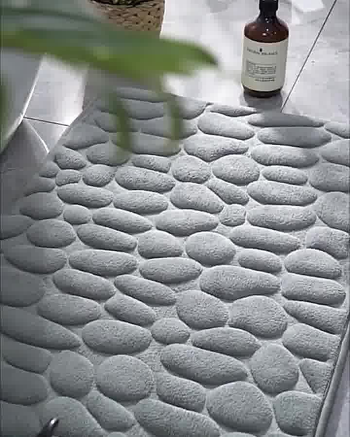 🔥 Cobblestone Embossed Bathroom Bath Mat🛀