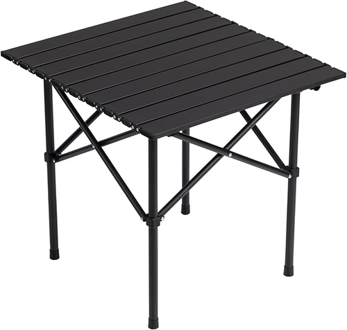Portable metal folding table