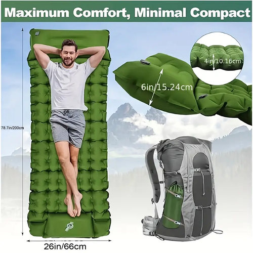 GreenCloud Air Sleeping Pad: Ultimate Comfort for Every Adventure