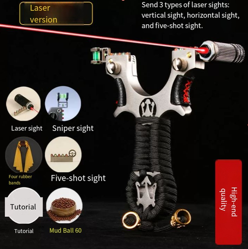 heavy (duty)Stainless steel laser slingshot