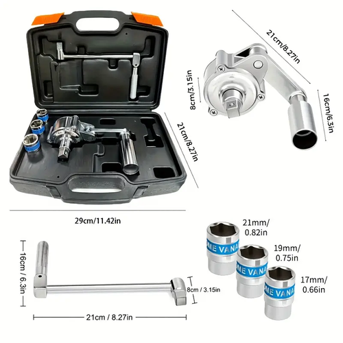 Saving Torque Wrench Drive Lug Nut Wrench Tire Changing Kit With
