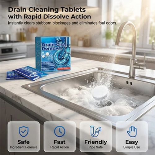 py💧 Drain Clog Remover Tablets – Powerful Fast Dissolving Drain Cleaner