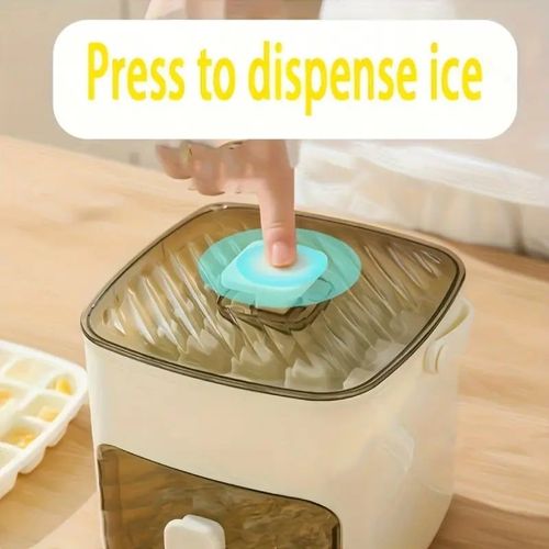 ❄️ One-Press Ice Cube Tray – Makes 48 Ice Cubes in Seconds