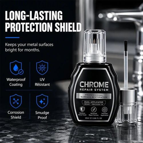 LJTCP✨ Chrome Repair Pen for Cars – Restore Shine and Refresh Faded Chrome Surfaces
