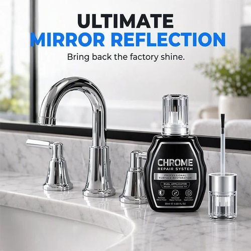 LJTCP✨ Chrome Repair Pen for Cars – Restore Shine and Refresh Faded Chrome Surfaces