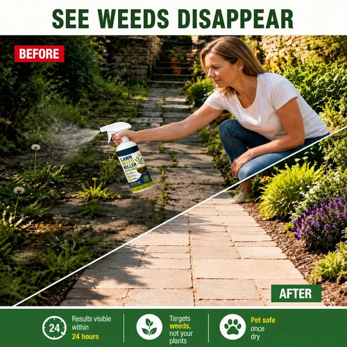 LJTCP🌿 Fast Acting Weed Control Spray for Yard House Compound and Walkway