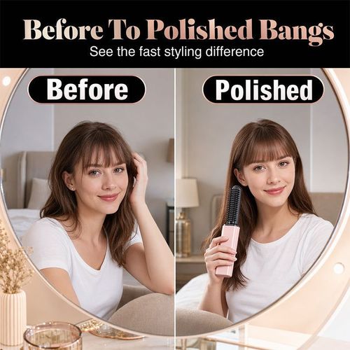 LJTCP✨ Portable Cordless Bang Styling Comb for Quick Hair Touch Ups and On The Go Styling