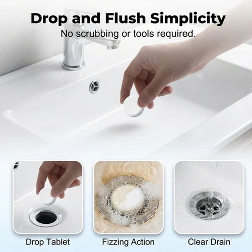 py💧 Drain Clog Remover Tablets – Powerful Fast Dissolving Drain Cleaner