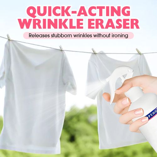 py👔 No Iron Wrinkle Release Spray Freshen Clothes and Reduce Creases in Minutes