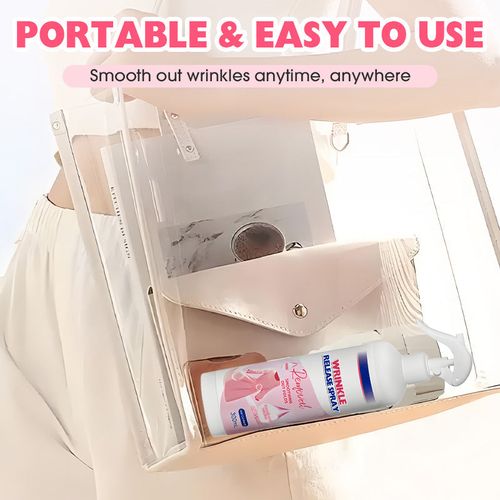 py👔 No Iron Wrinkle Release Spray Freshen Clothes and Reduce Creases in Minutes