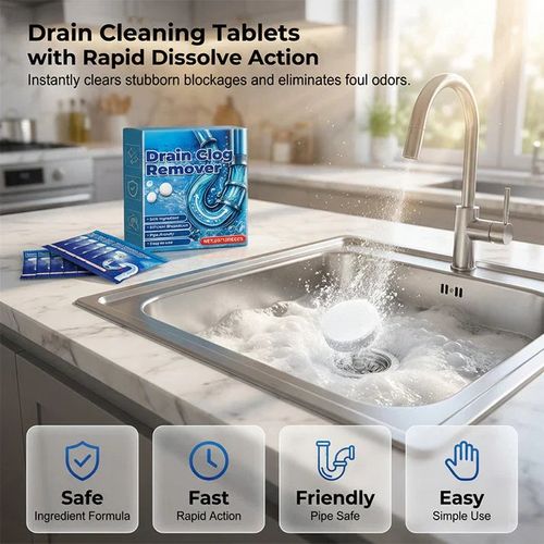 py💧 Drain Clog Remover Tablets – Powerful Fast Dissolving Drain Cleaner