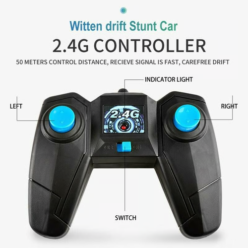 Remote control double-sided stunt car