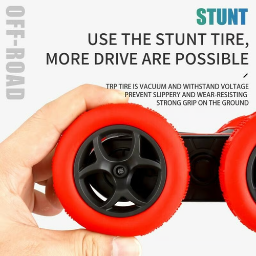 Remote control double-sided stunt car