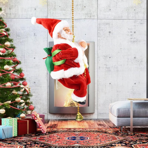 Electric Climbing Santa Claus Musical Toys