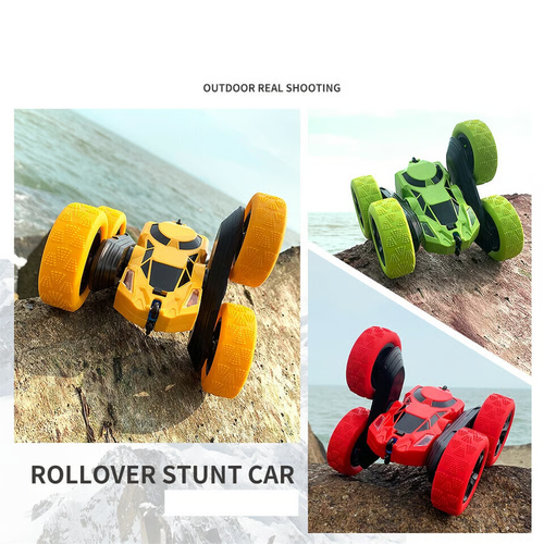 Remote control double-sided stunt car