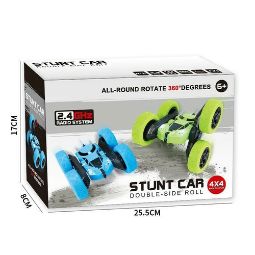 Remote control double-sided stunt car