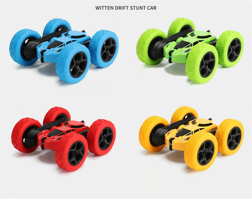 Remote control double-sided stunt car