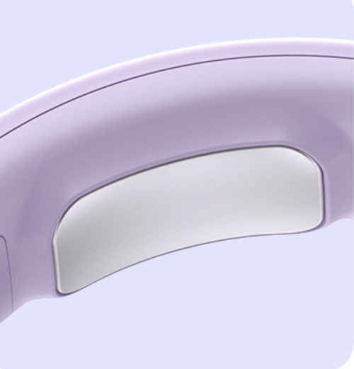 A small neck-hanging fan