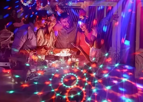 USB stand Magic ball light RGB rotating stage light