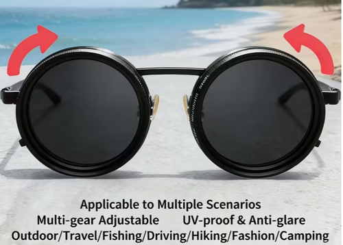 9-speed ND filter camera-style sunglasses
