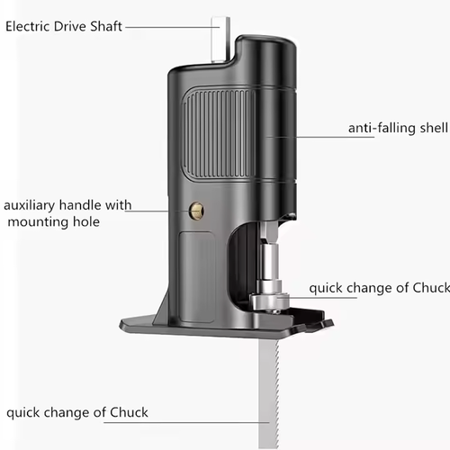 🔥Hot sale🔥Reciprocating Saw Adapter Electric Drill to Electric Saw Screwdriver Conversion Head for Wood Metal Cutting